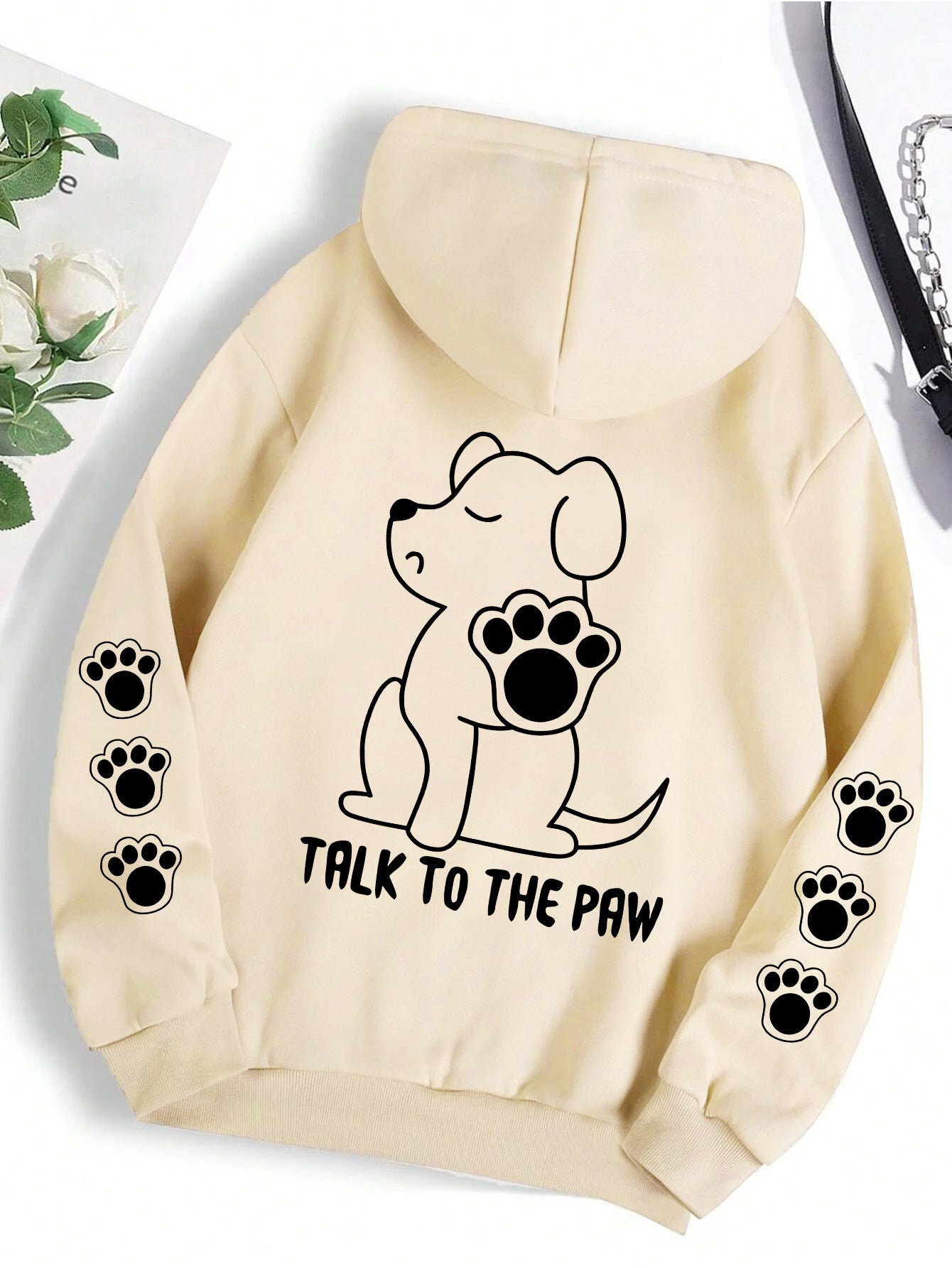Funny Dog Cartoon Printed Women Hoodie