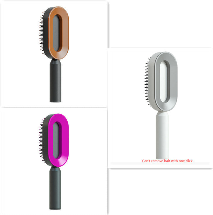 女性用セルフクリーニングヘアブラシ ワンキークリーニング