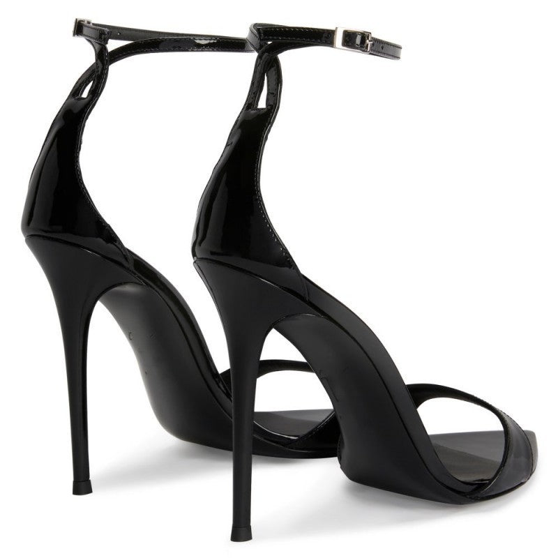 Pointed Toe Open Toe Buckle Stiletto Sandals