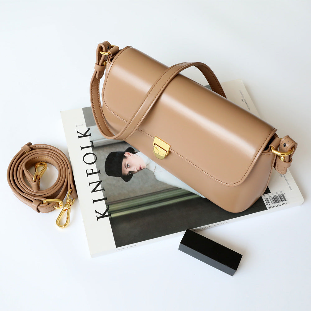 Mode Baguette Retro Leder Achseltasche Schulter