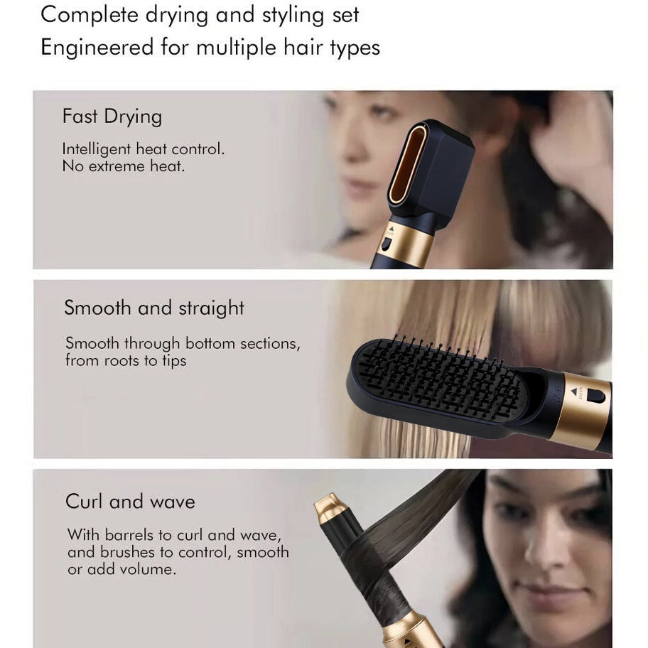 High-speed Five-in-one Hair Curler Hot Air Comb Multi-function Hair Dryer