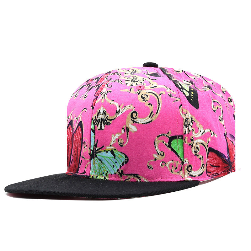 Modische Hip-Hop-Kappe mit Farbblockdesign