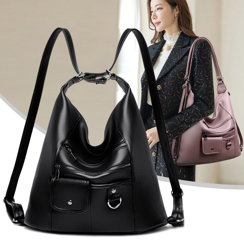 Neue All-in-One-Schulter-, Crossbody- und Rucksacktasche für Damen