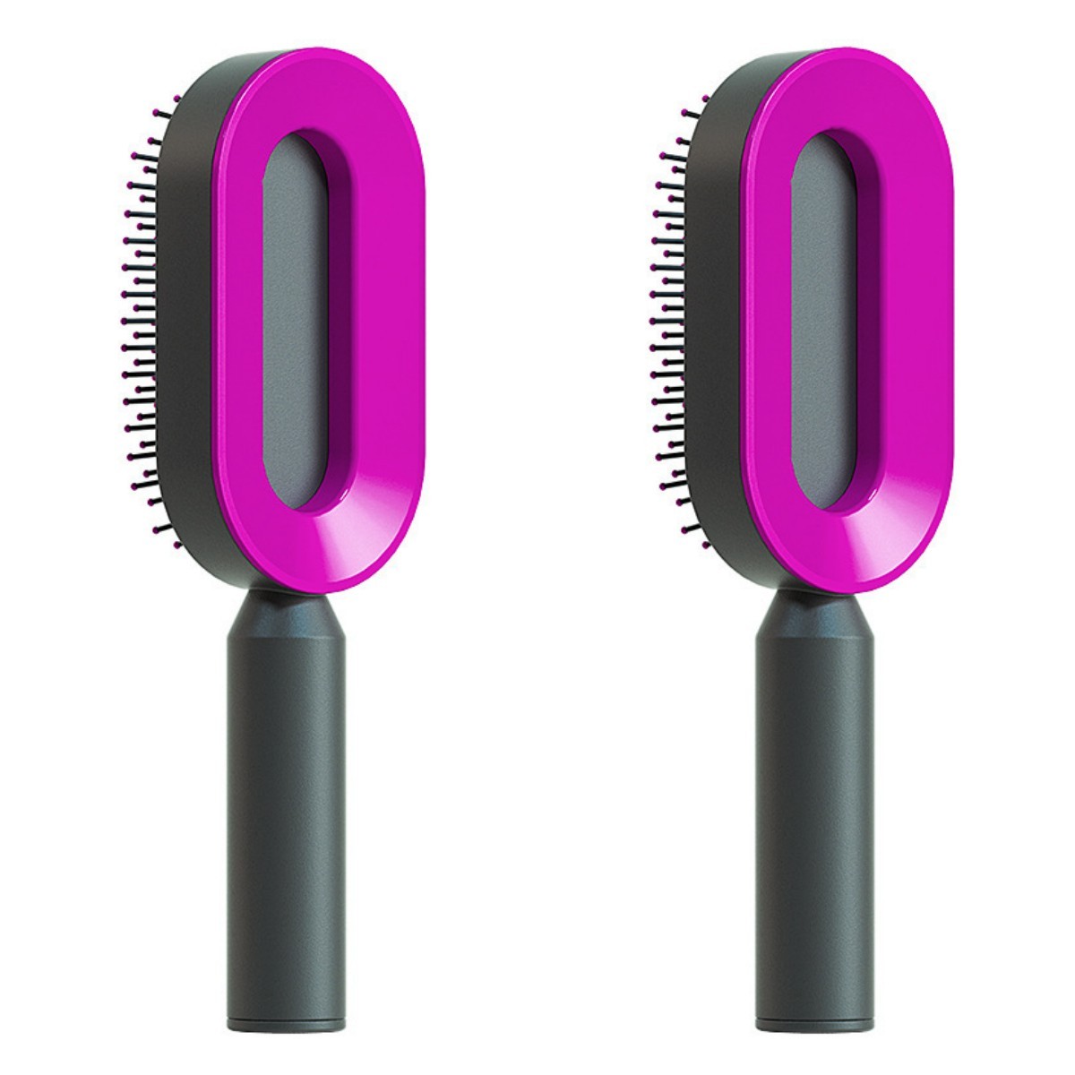 女性用セルフクリーニングヘアブラシ ワンキークリーニング