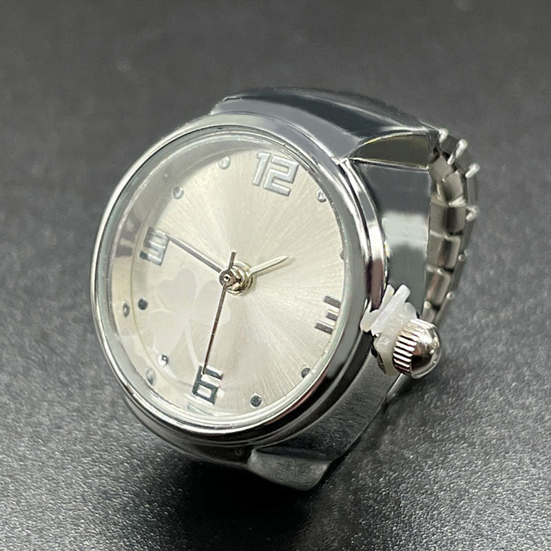 Simple All-match Fashion Women Alloy Shell Ring Watch