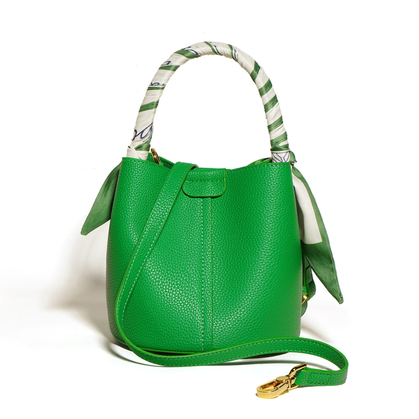 Genuine Leather Advanced Texture Bucket Bag