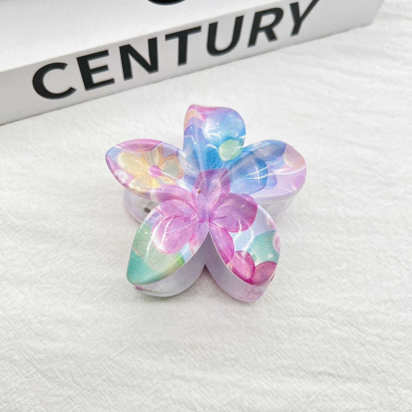 Color Blooming Plumeria Rubra Hair Clip