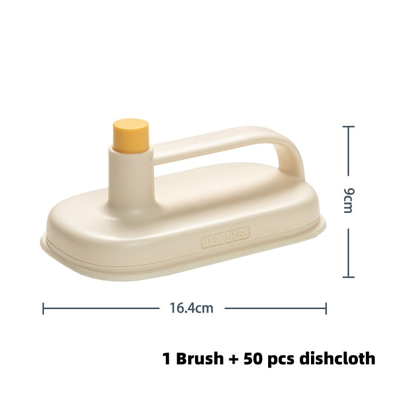 Kitchen Bathroom Toilet Cleaning Magic Brush with Wipes