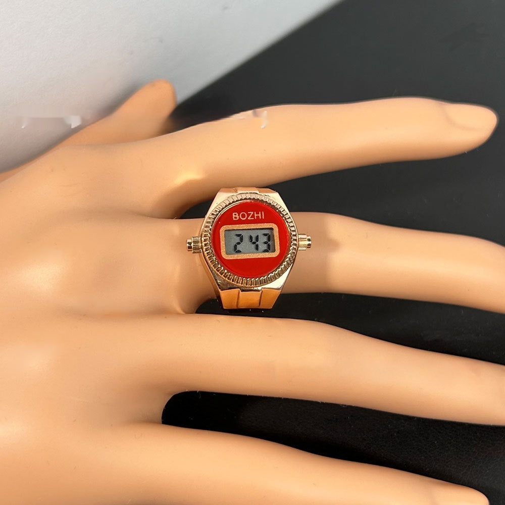 Women's Fashion Digital Display Mini Ring Watch