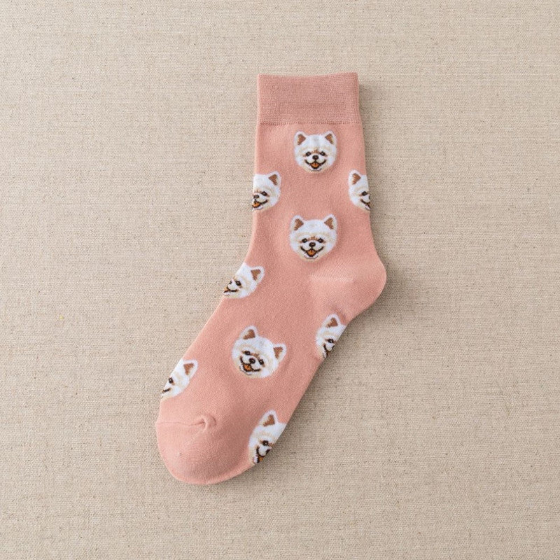 New Cotton Cute Shiba Inu Women's Socks