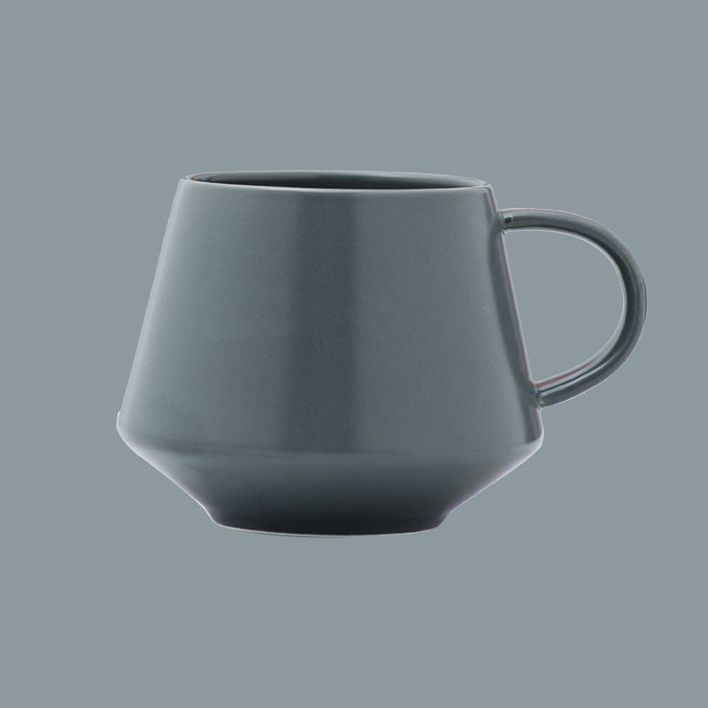 Large Capacity Simple Macron Ceramic Mug