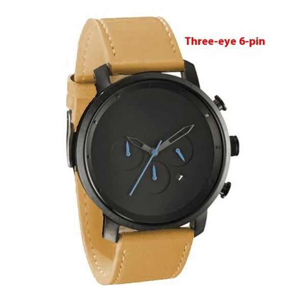 New European And American Casual Fashion Business Gold Pure Steel Belt