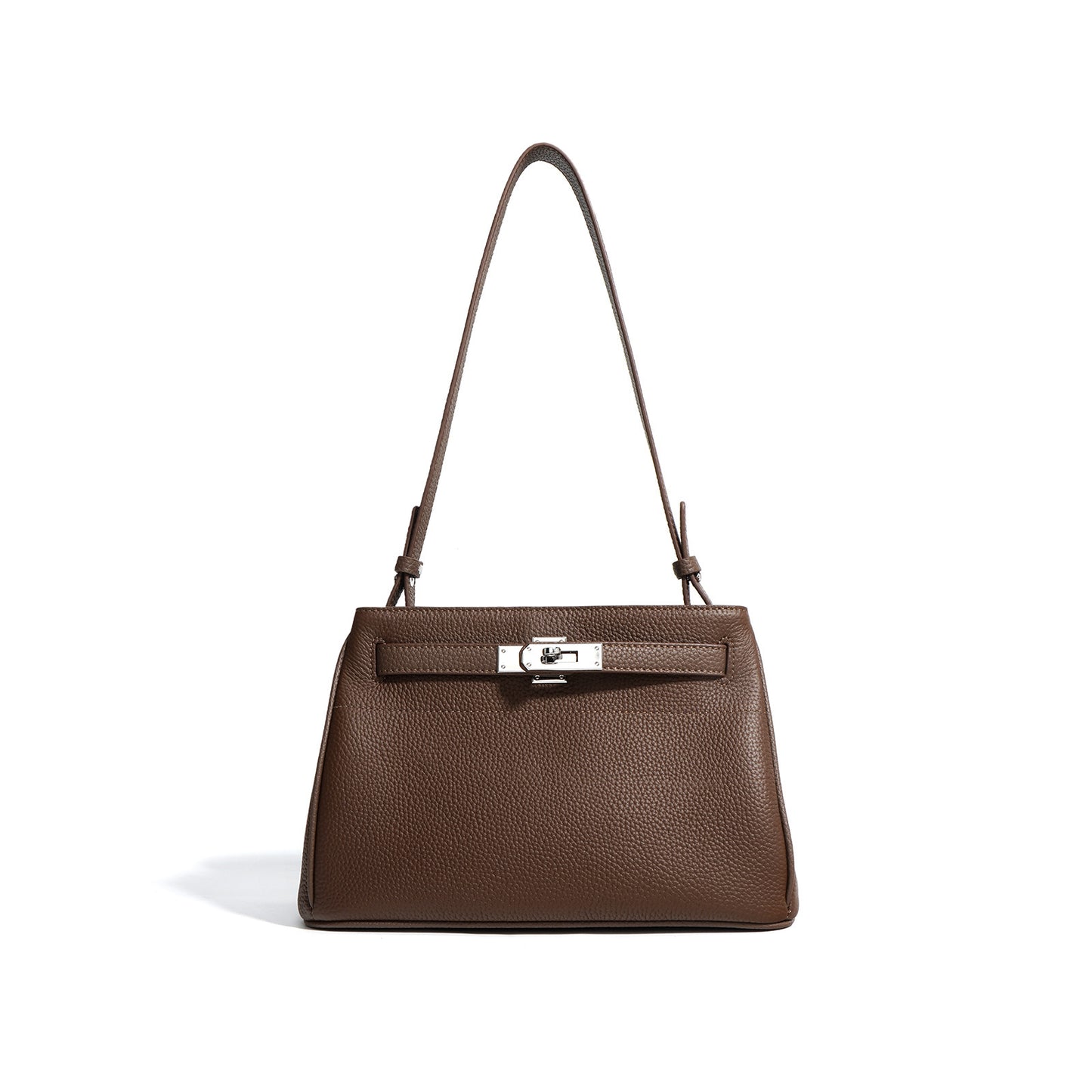 First Layer Cowhide Vintage Look Underarm Crossbody Bag