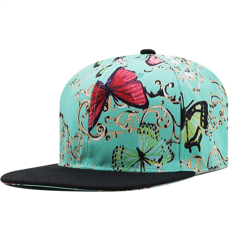 Modische Hip-Hop-Kappe mit Farbblockdesign