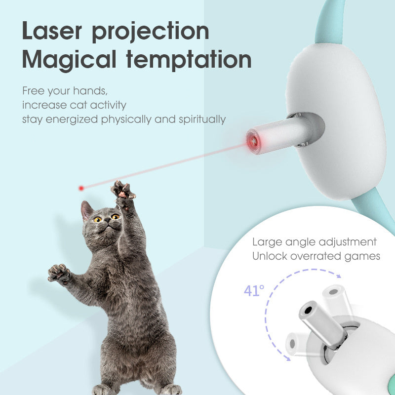 Automatic Cat Collar Electric USB Charging Toy Smart Laser Teasing