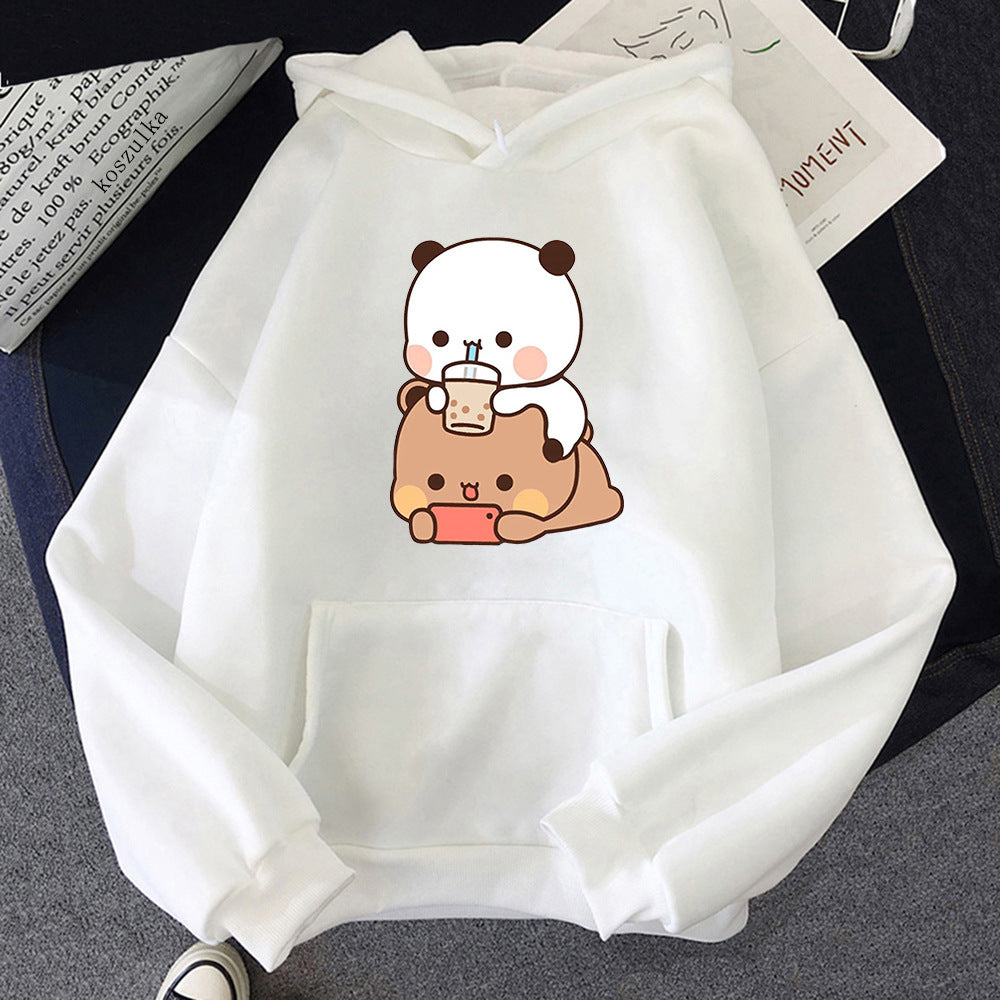 Bubu And Dudu パーカー レディース 美的グラフィック 楽しい かわいい