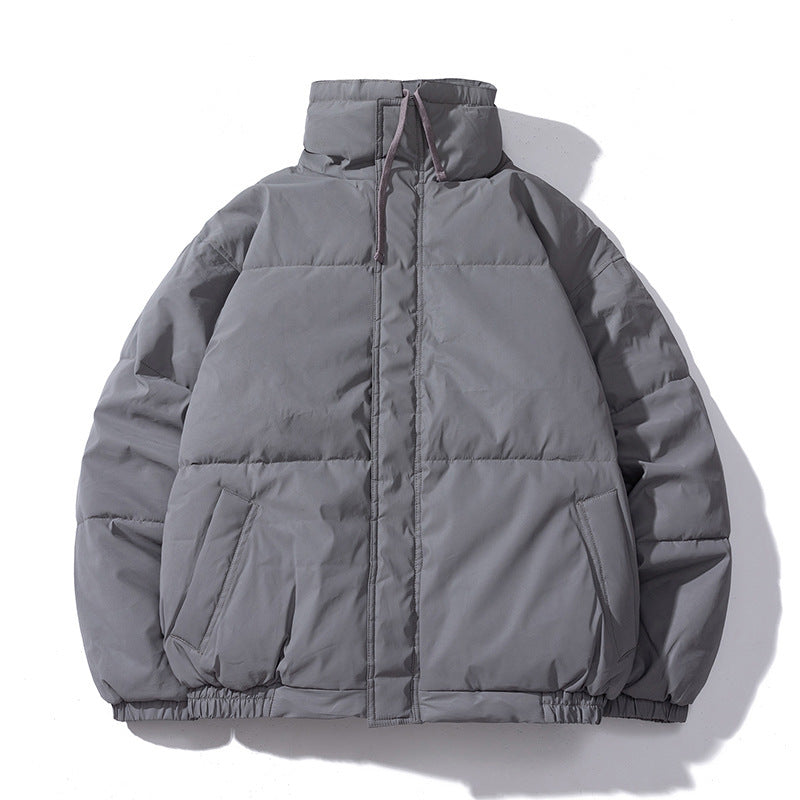 Men's Plus Size Cotton Stand Collar Jacket