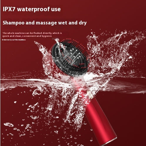 Elektrischer Massagekamm Home Scalp Drain Kamm Rotlicht Anti-Rutsch-Haar
