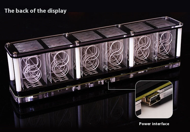 Nixie Tube RGB Lamp Music Spectrum  Creative Decoration Digital Clock