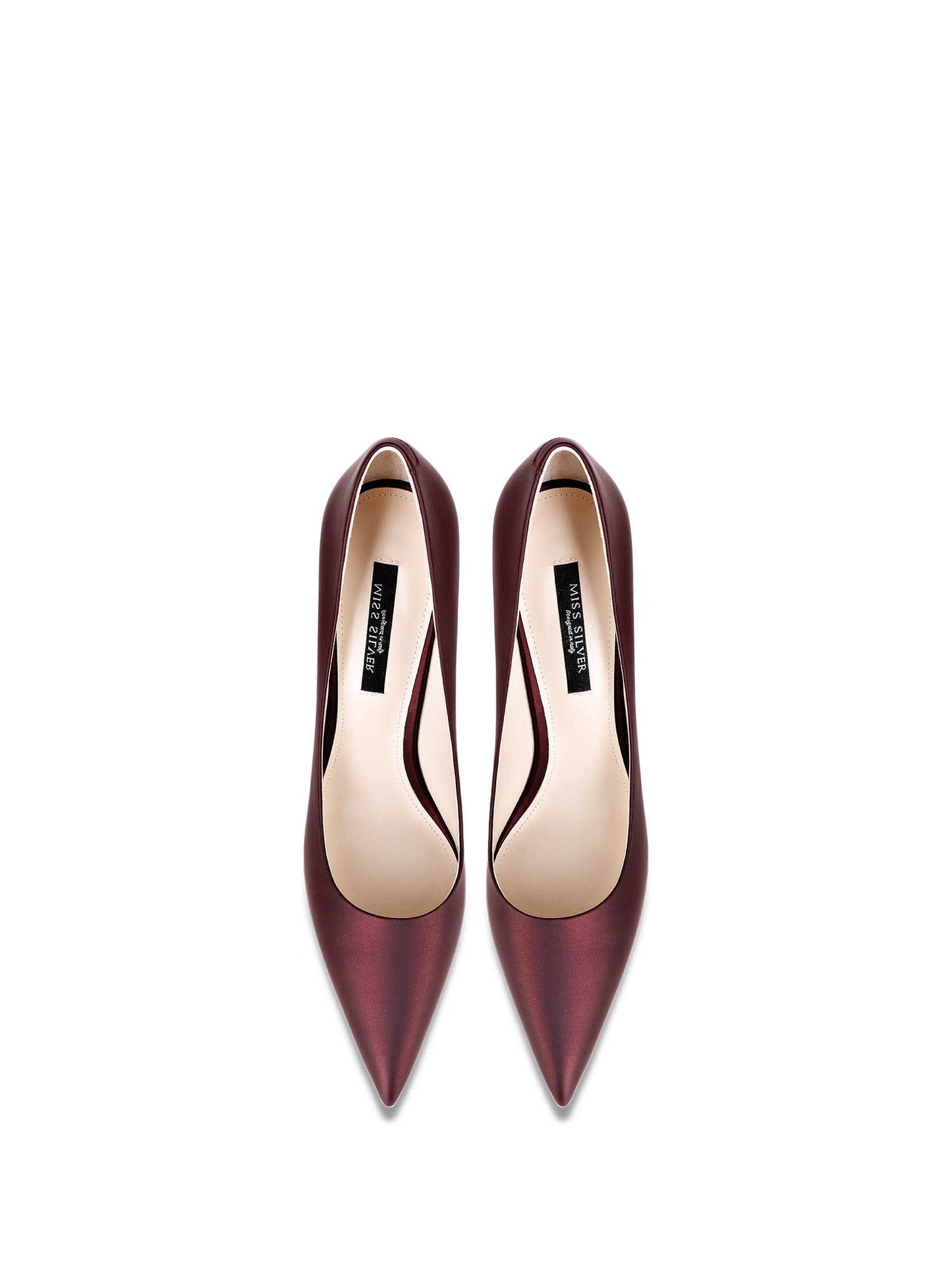 Pointed High Heels Women's Stiletto Heel Leather Pumps Lining material: sheepskin & Upper material: First layer cowhide