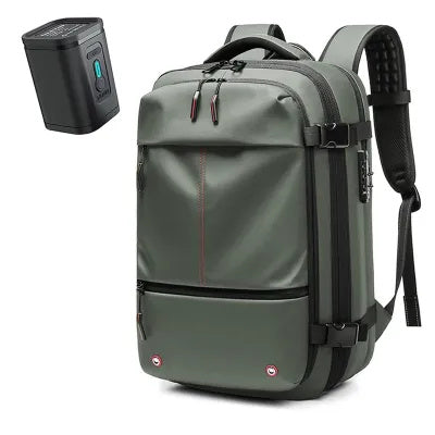 Travel Multifunction Backpack with Vacuum Compression Option & Vaccum Pump