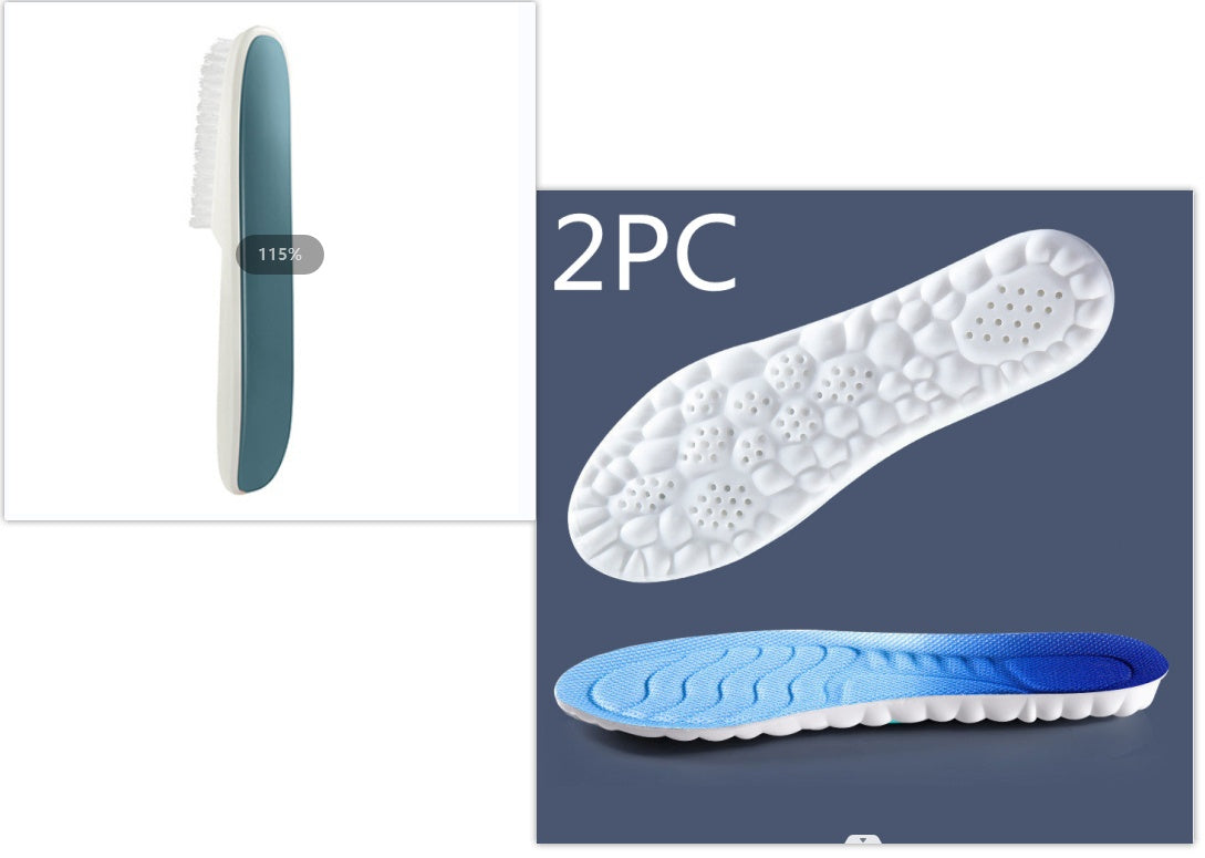 Sports Insoles Along With Handle Decontamination And Cleaning Shoe Brush