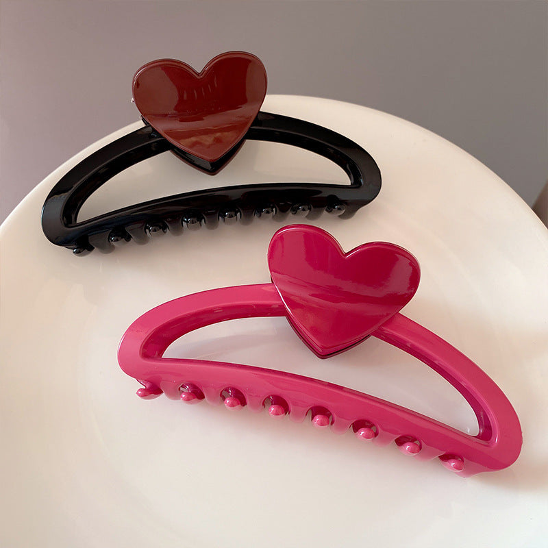 Large Love Heart-shaped Hair Claw