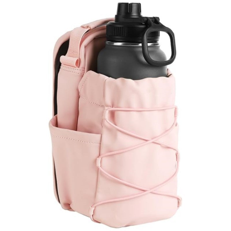 Magnetic Fitness Bottle Holder & Cross Body Bag Sticks to Racks, Machines & More