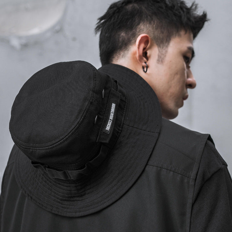Sunscreen Casual Hong Kong Style Amei Khaki Functional Hat