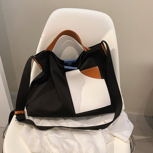 Young College Students Entrust A Specific Canvas Bag