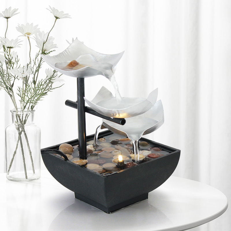 Fließende Wasserornamente Desktop-Brunnen Handwerk für Wohnkultur
