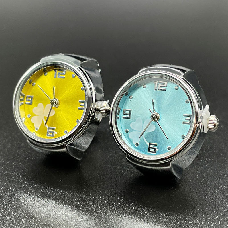 Simple All-match Fashion Women Alloy Shell Ring Watch