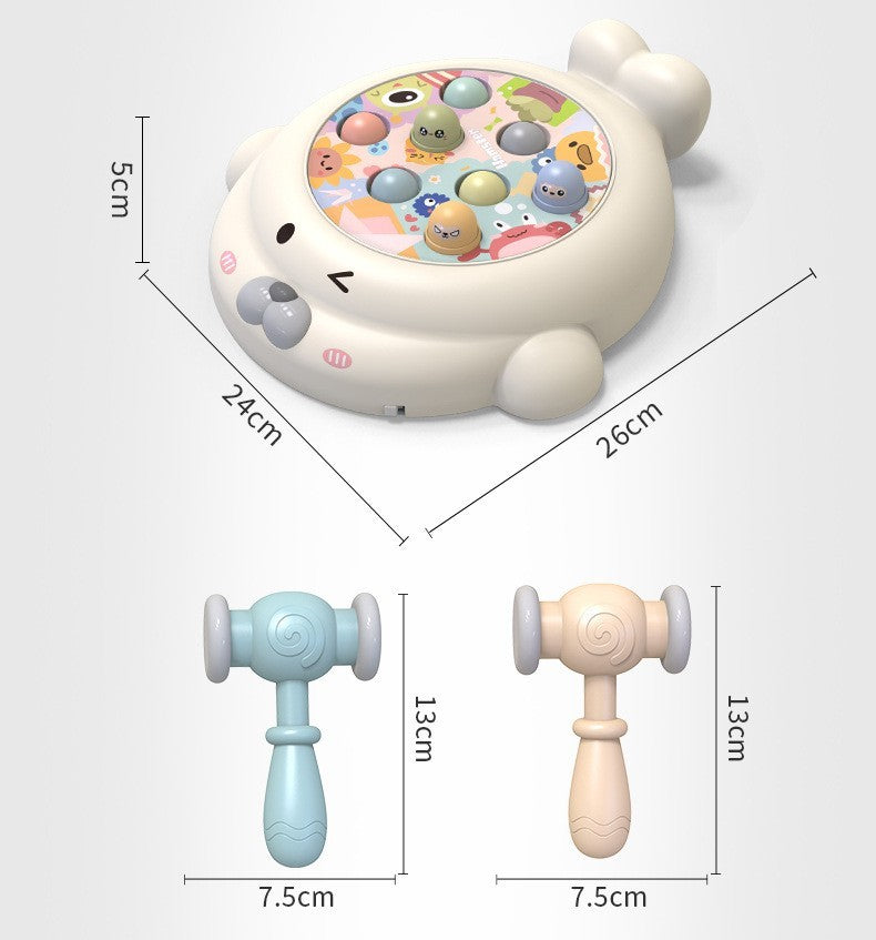 子供用パズルミュージックランプ電気地面マウスおもちゃ