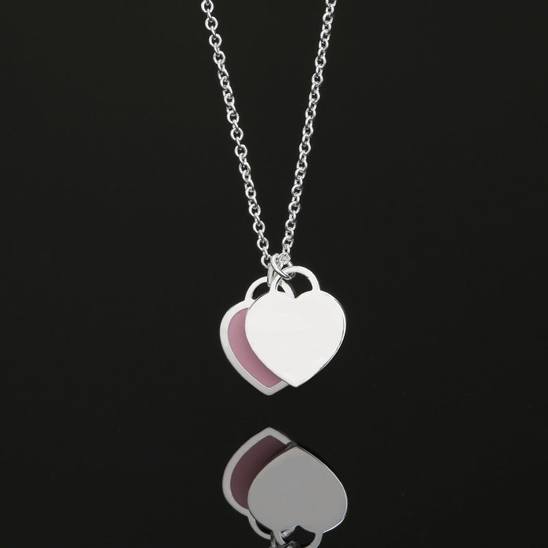 Double Love Klassische Halskette Dreifarbige Optionale Halskette Damenschmuck