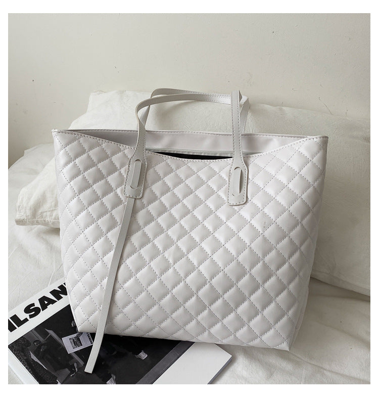 Diamond Check Damen Schulter- und Unterarmtasche