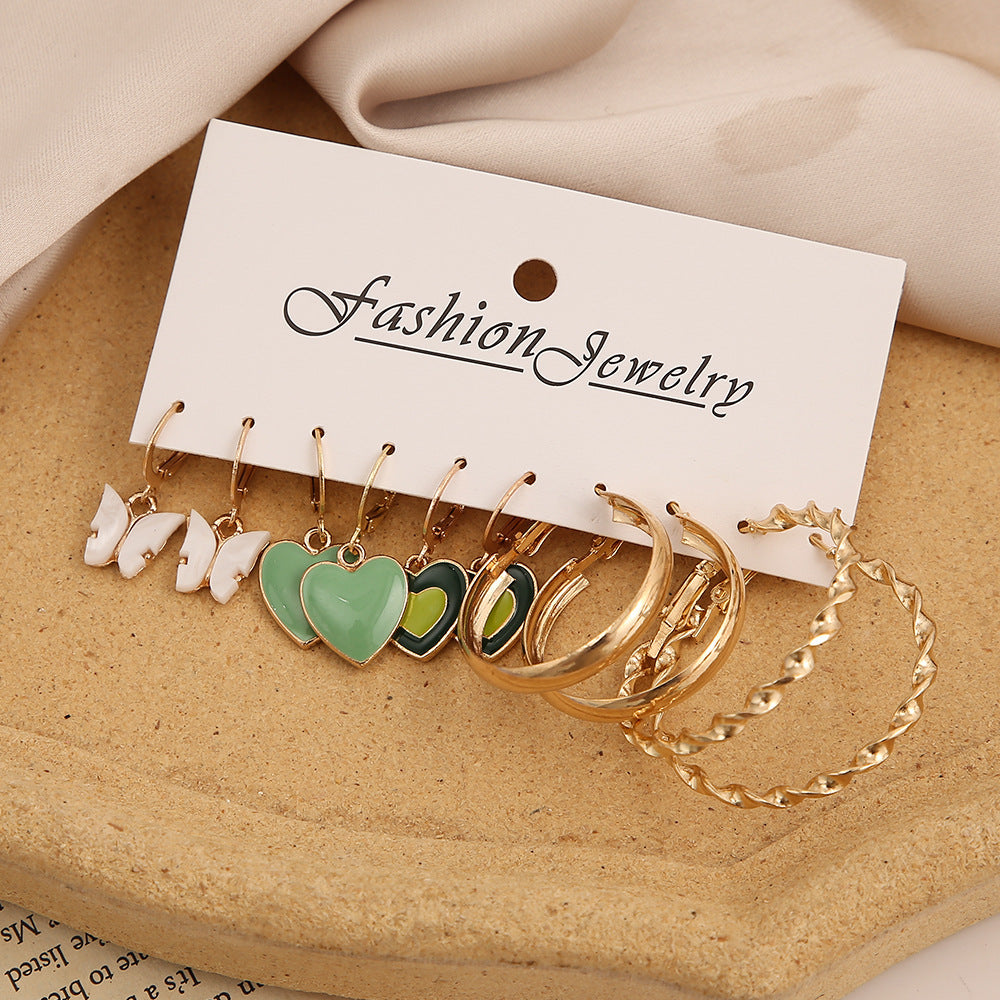 Kreatives Vintage Perlen-Creolen-Set