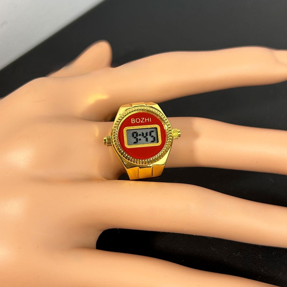 Women's Fashion Digital Display Mini Ring Watch