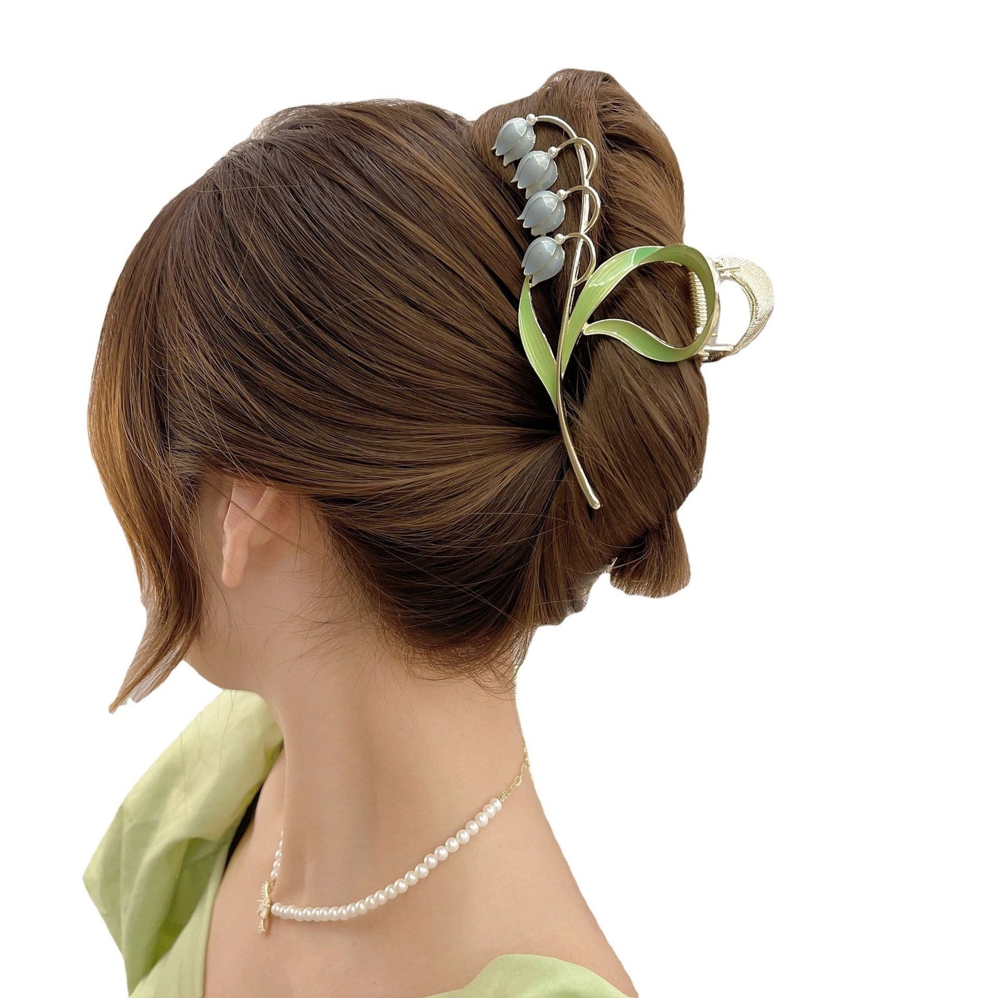 Lily Of The Orchid Simple Versatile Large Women's Zinc Alloy Hair Clip