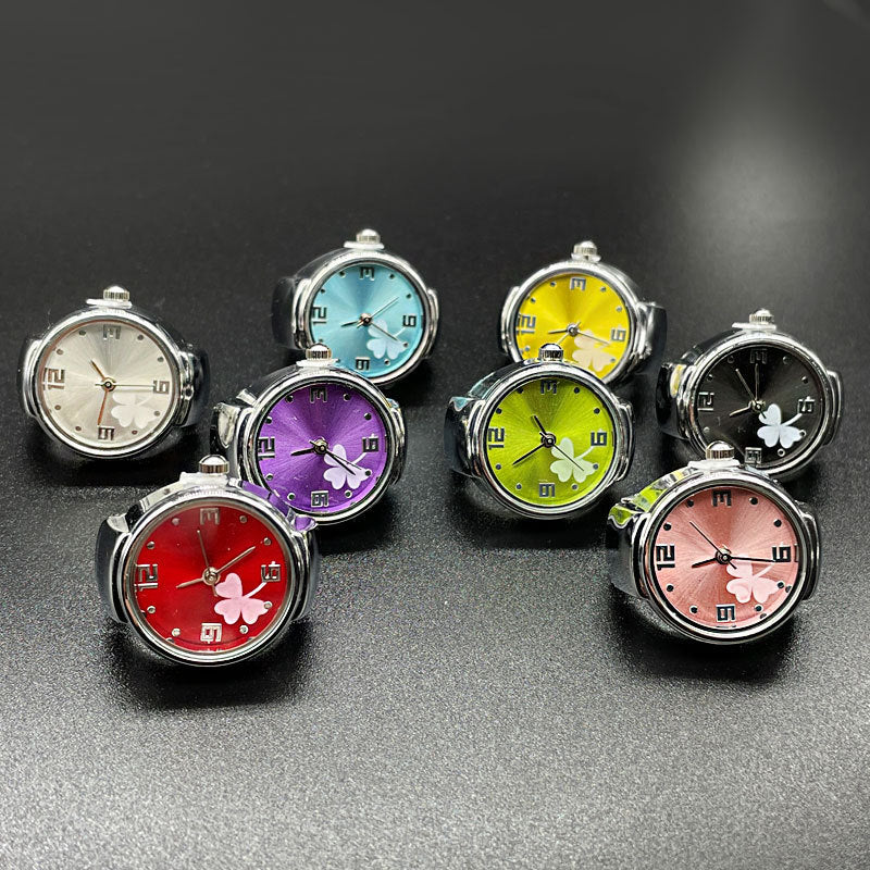 Simple All-match Fashion Women Alloy Shell Ring Watch