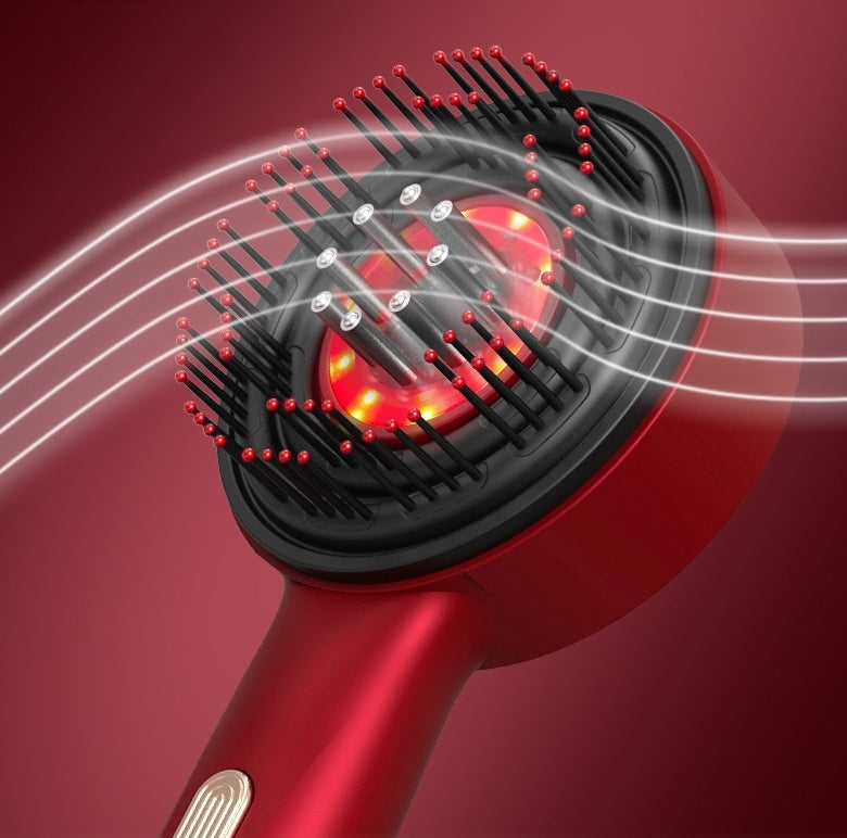 Elektrischer Massagekamm Home Scalp Drain Kamm Rotlicht Anti-Rutsch-Haar