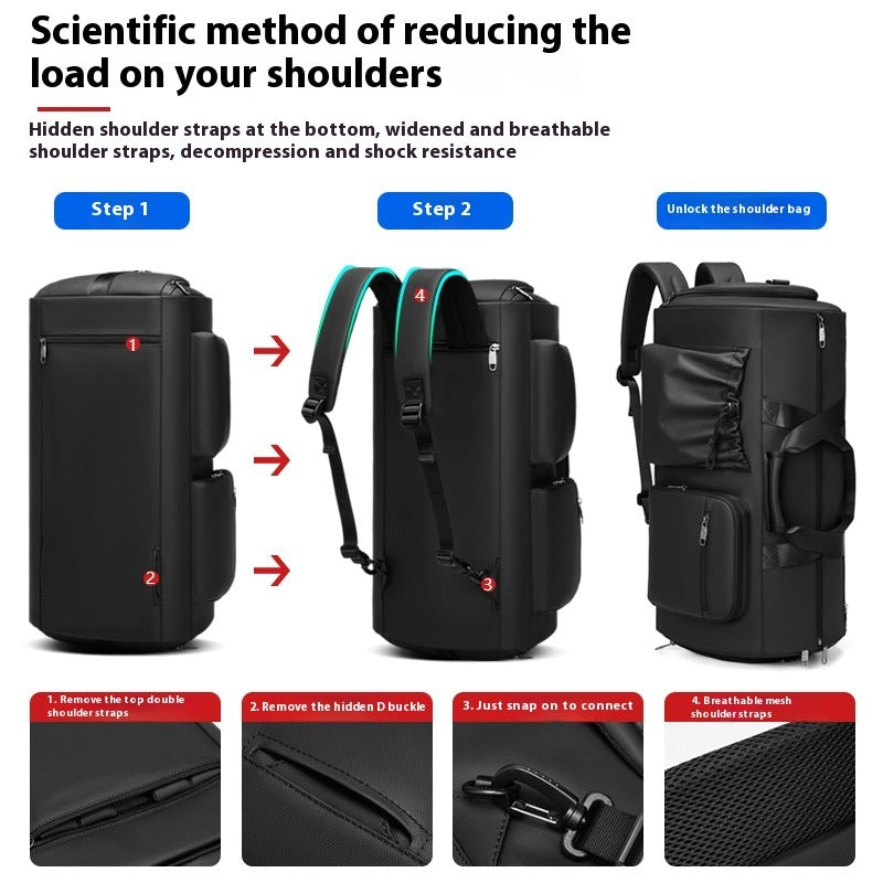 High Quality Suit Bag Large Capacity With Shoe Compartment Dry And Wet Separation