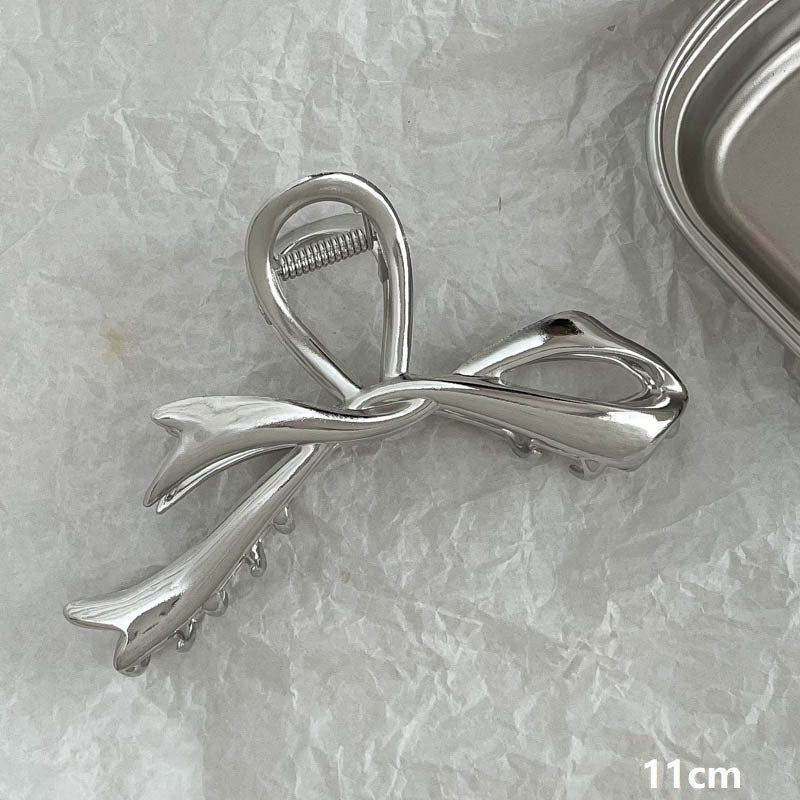 Silver Metal Barrettes Updo Hair Claw