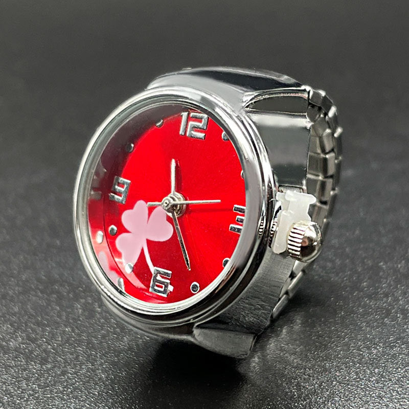 Simple All-match Fashion Women Alloy Shell Ring Watch