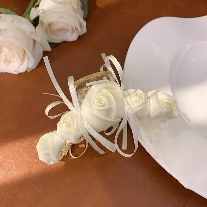 Rose Flower Style Hair Claw
