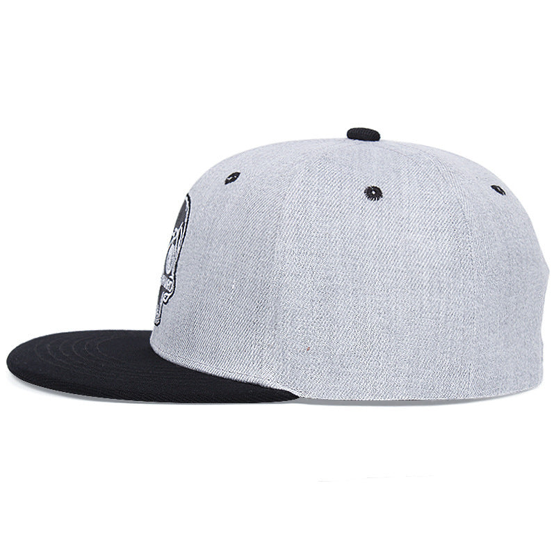 Skull Embroidery Baseball Cap