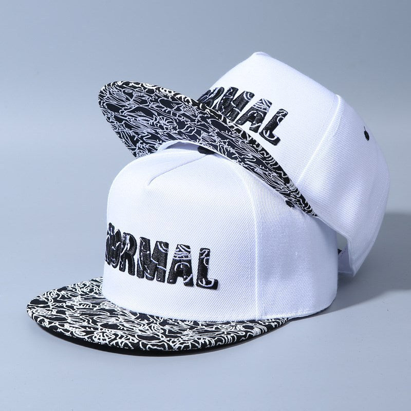 Men's Hip Hop Letter Embroidered Flat Brim Cap
