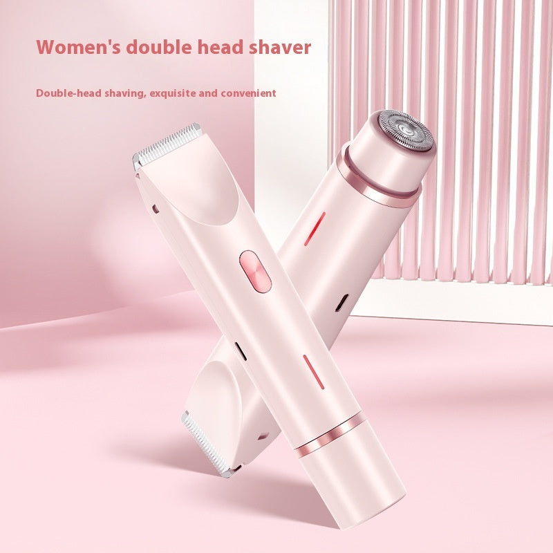 2 In 1 Hair Remover Women's Double Head Shaver Hair Trimmer Electric Razor