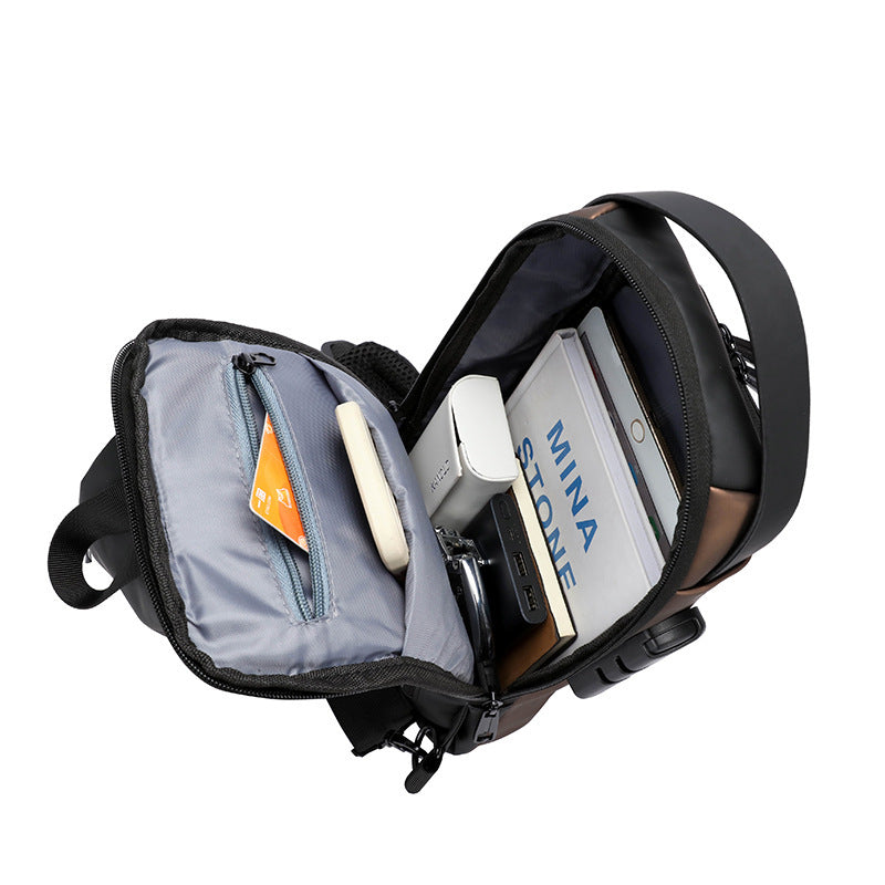 Password Protected Leisure Cross body Chest Bag