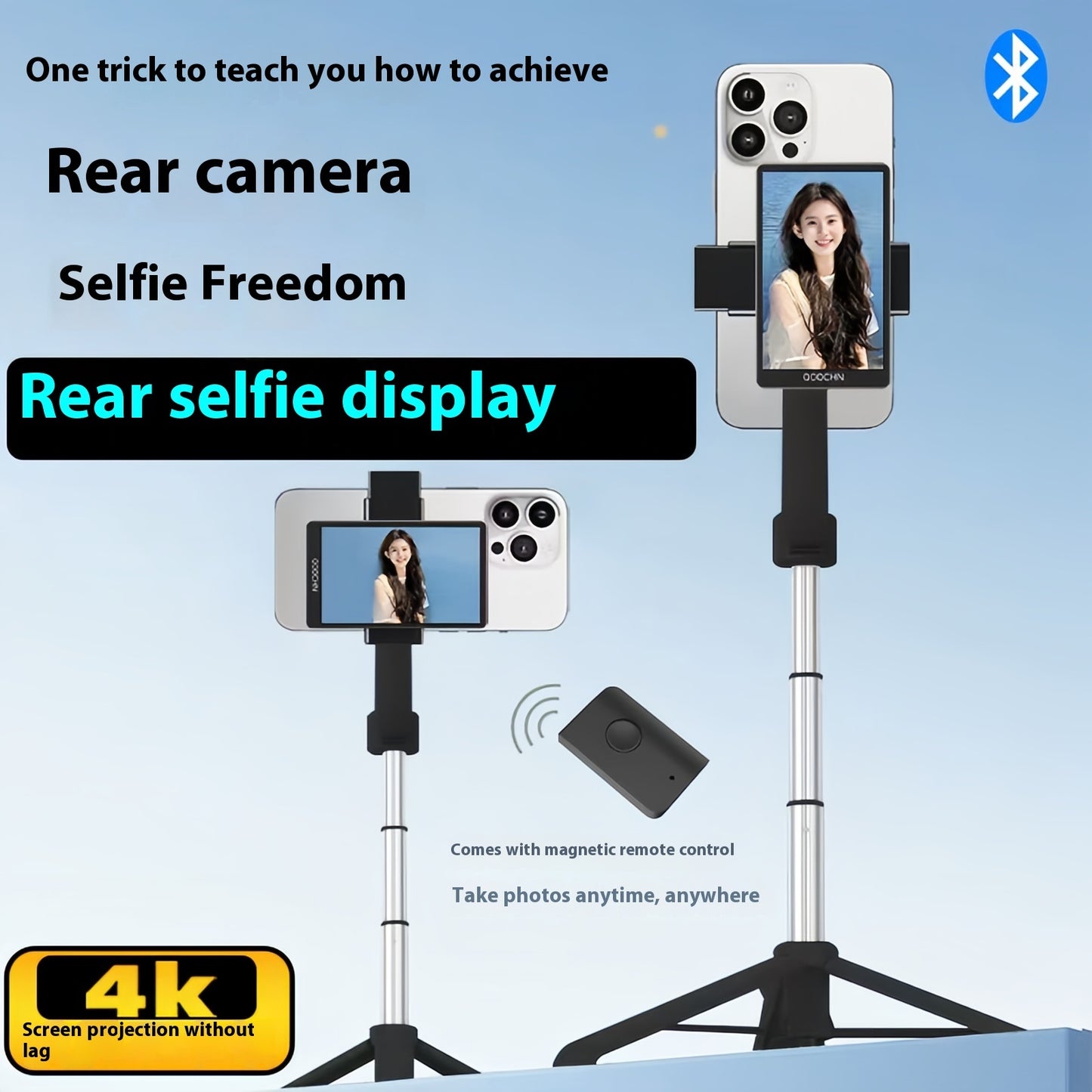 Mobile Phone Rear Selfie HDMI Same Screen Device