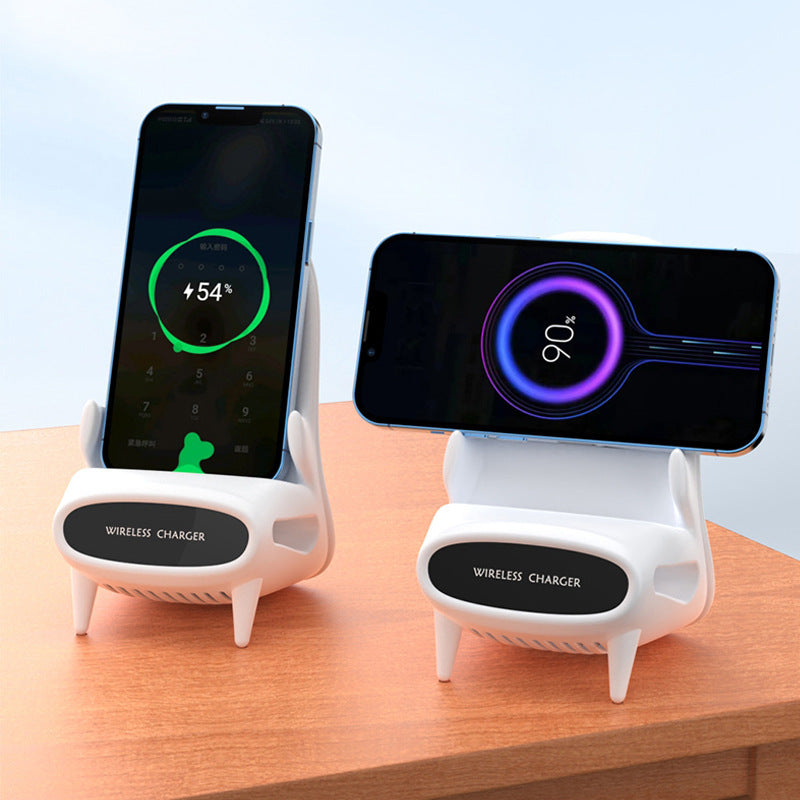 Portable Mini Chair Wireless Charger Desk Mobile Phone Holder
